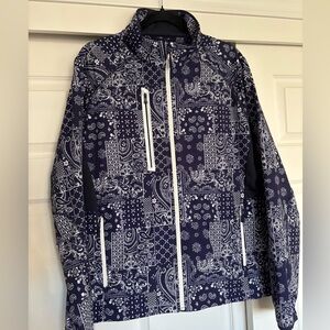 RLX Ralph Lauren Navy and White Patterned Jacket